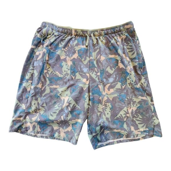 Patagonia Men's Small Multi Trails Shorts 8” Lands and Waters Sedge Green - NEW - Picture 2 of 12